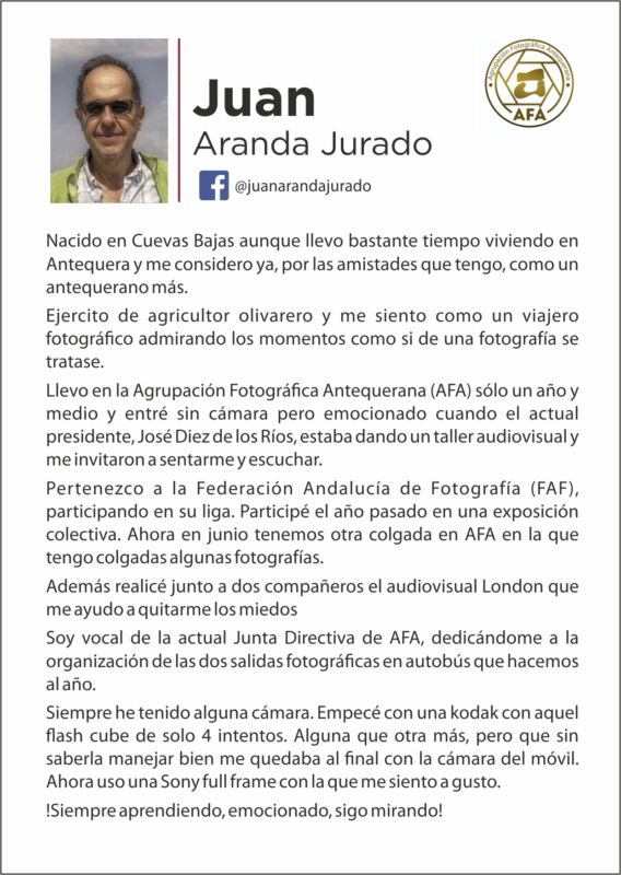 Juan Aranda Jurado expone en Espacio Tribuna desde el 13 de junio hasta el 31 de agosto de 2024. Centro Cultural Santa Clara