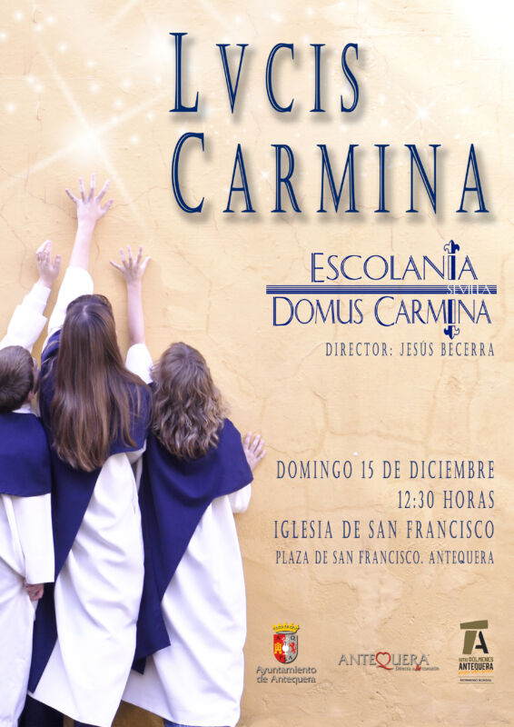 Concierto de la Escolanía Domus Carmina. Domingo, 15 de diciembre a las 12:30 h en la Iglesia de San Francisco.