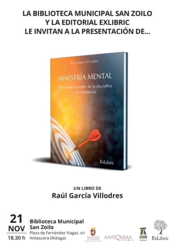 Presentación literaria del libro "Maestría Mental" de Raúl García Villodres