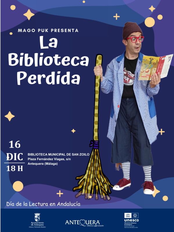 Día de la Lectura en Andalucía. Mago Puk presenta La Biblioteca Perdida