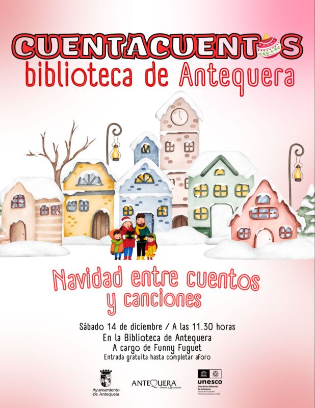 Cuentacuentos Biblioteca de Antequera. Navidad entre cuentos y canciones