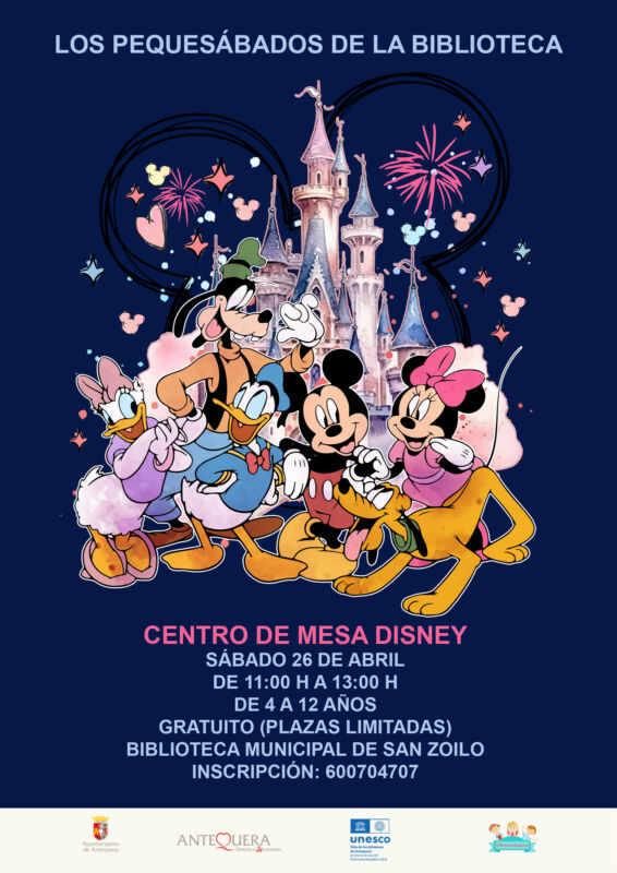 Taller infantil Centro de Mesa Disney
