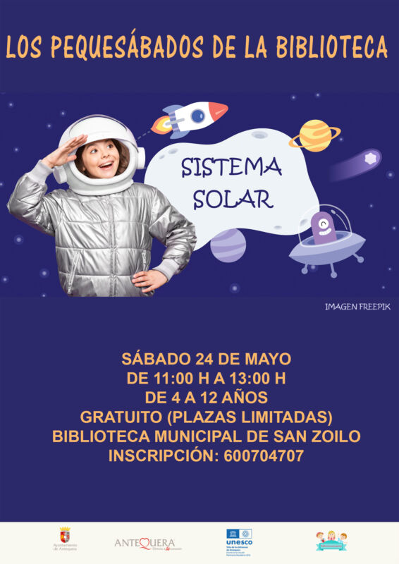 Taller Sistema Solar. Los Pequesábados de la Biblioteca