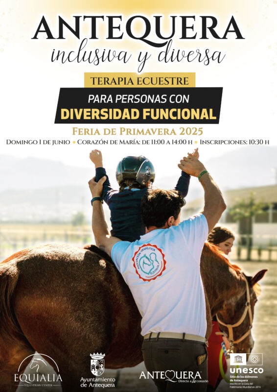 Antequera inclusiva y diversa. Terapia ecuestre para personas con diversidad funcional