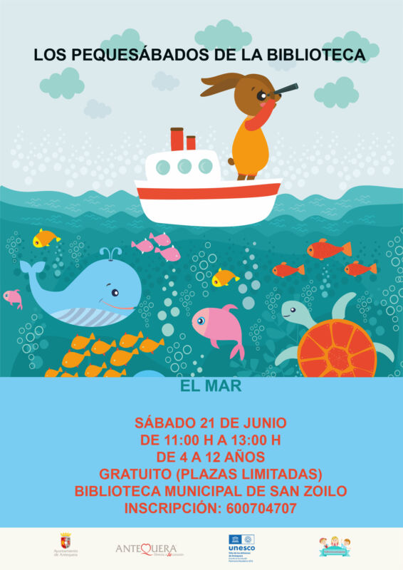 Taller El Mar. Los Pequesábados de la Biblioteca
