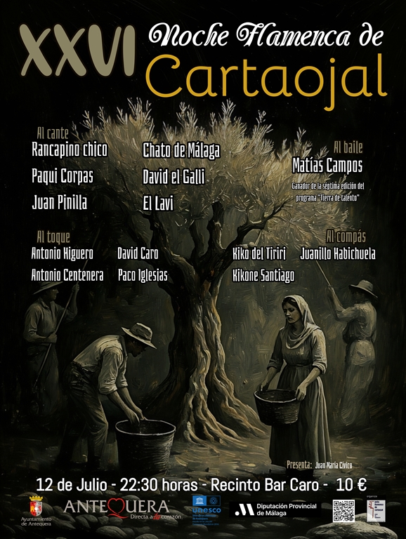 XXVI Noche Flamenca de Cartaojal. 12 de julio de 2025. Recinto Casa Caro Cartaojal