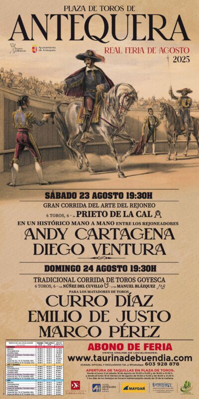Festejos taurinos Real Feria de Agosto 2025