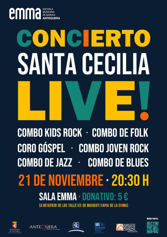 Concierto Santa Cecilia Live! Escuela Municipal de Música de Antequera