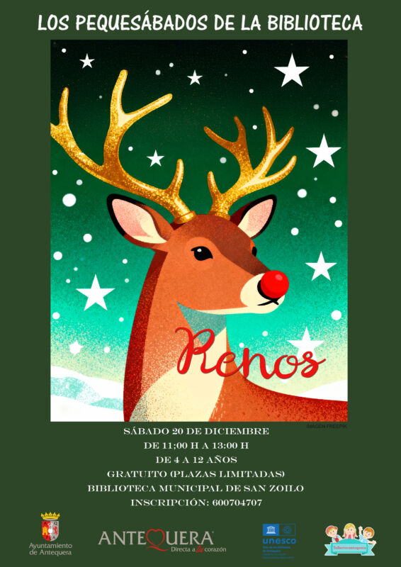 Taller Renos. Los Pequesábados de la Biblioteca