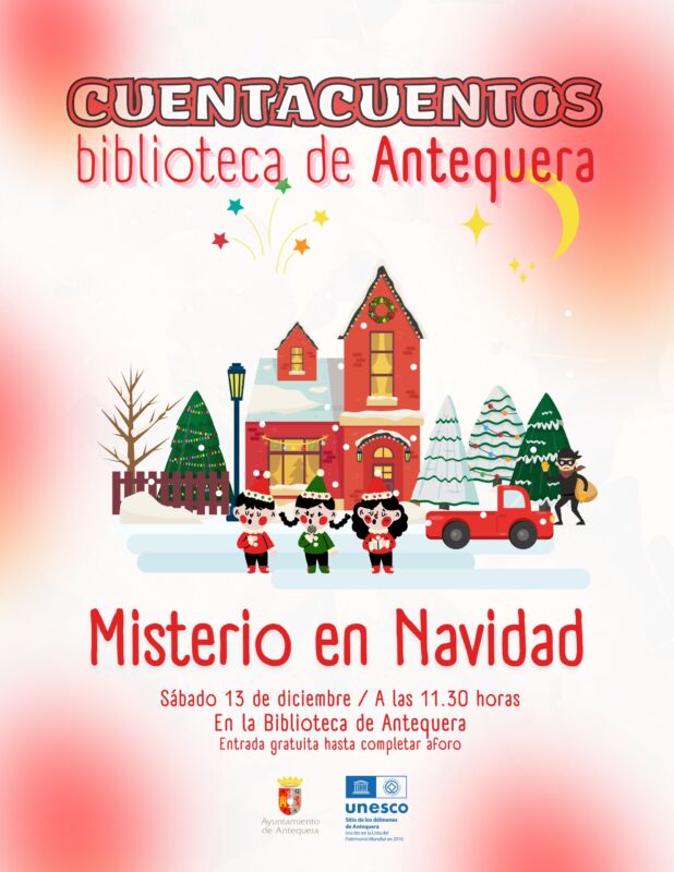 Misterio en Navidad. Cuentacuentos en la Biblioteca Municipal de Antequera