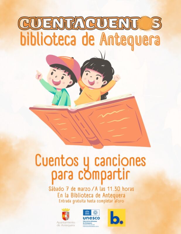 Cuentos y canciones para compartir. Cuentacuentos en la Biblioteca de Antequera