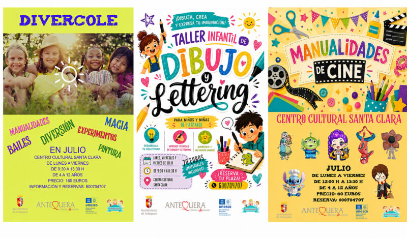 Talleres infantiles julio 2026