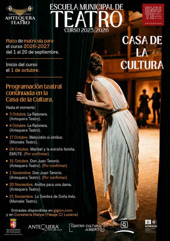 Escuela Municipal de Teatro. Curso 2026/2027