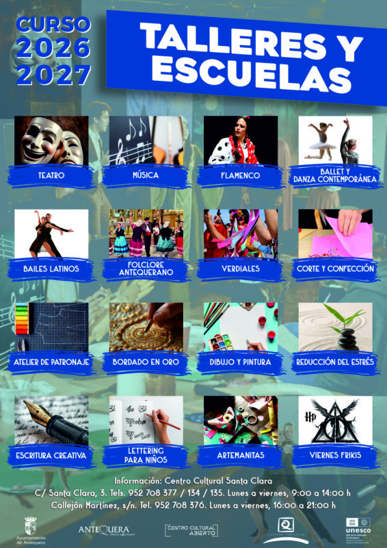 Talleres y escuelas curso 2026/2027