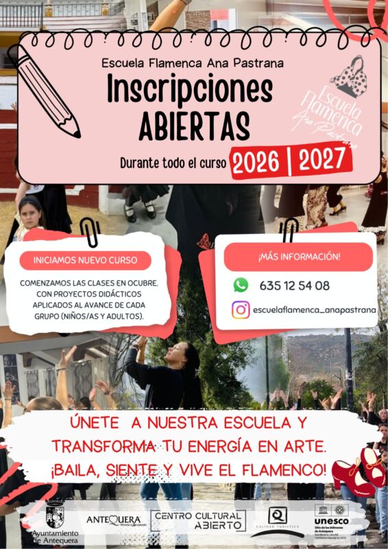 Escuela Flamenca de Ana Pastrana curso 2026/2027